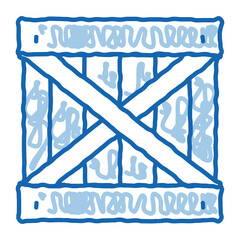 Poster - wood ban doodle icon hand drawn illustration