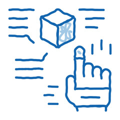 Poster - function parsing doodle icon hand drawn illustration