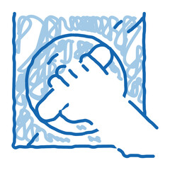 Poster - window control handle doodle icon hand drawn illustration