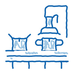 Poster - machine for close box doodle icon hand drawn illustration
