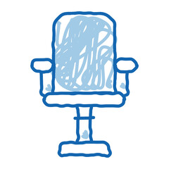 Poster - office chair doodle icon hand drawn illustration