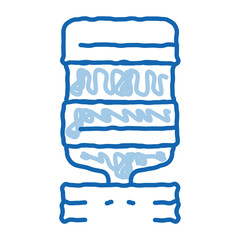 Poster - office water cooler doodle icon hand drawn illustration