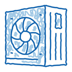Poster - power supply doodle icon hand drawn illustration