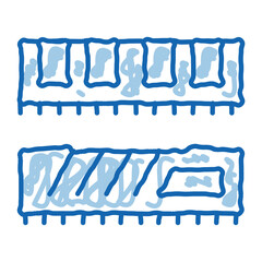 Poster - riser memory cards doodle icon hand drawn illustration