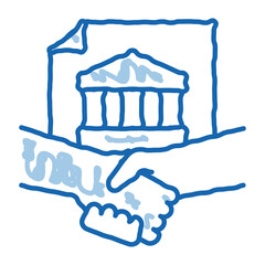 Poster - procedure policy doodle icon hand drawn illustration