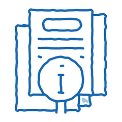 Poster - corporate compliance policy doodle icon hand drawn illustration