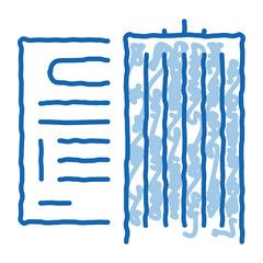 Poster - company policy doodle icon hand drawn illustration
