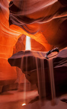 Light Beam In Antelope Canyon