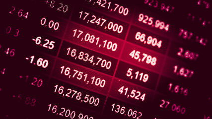 Financial accounting of profit summary graphs analysis. The business plan at the meeting and analyze financial numbers to view the performance of the company in stock market exchange.