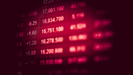 Financial accounting of profit summary graphs analysis. The business plan at the meeting and analyze financial numbers to view the performance of the company in stock market exchange.