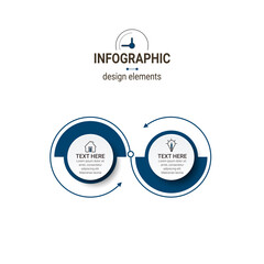 vector infographic label design template with icons. can be used for workflow layout, diagram, annua