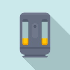 Electronic insect trap icon, flat style