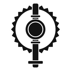 Poster - Top view animal trap icon, simple style