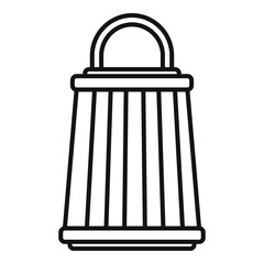 Poster - Insect trap lamp icon, outline style