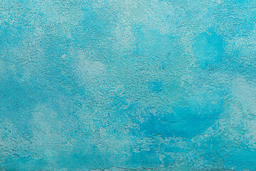 Wall Mural - beautiful abstract handmade plaster light blue wall