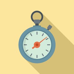 Poster - Sport stopwatch icon, flat style