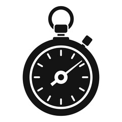 Poster - Sport stopwatch icon, simple style