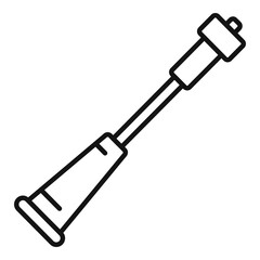 Sticker - Transfusion catheter icon, outline style