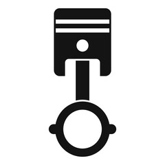 Poster - Car piston icon, simple style
