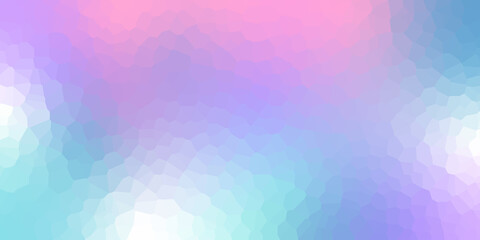 Wall Mural - Modern abstract crystallize light gradient purple blue pink colored blurred background.