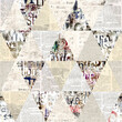 © Olga - Newspaper paper grunge newsprint patchwork seamless pattern background