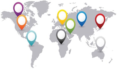 World map background
