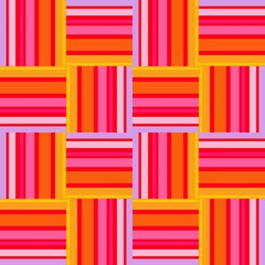 Poster - Colourful little stripes seamless repeat pattern print background