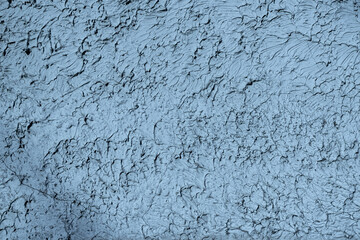 Texture of old rough blue plaster wall. Background