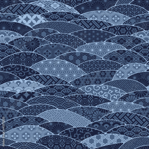 Tapety Orientalne  tradycyjna-japonska-tkanina-faluje-patchworkowy-abstrakcyjny-wektor-bezszwowy-wzor