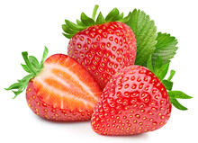 Fresh Strawberry Isolated On White Background