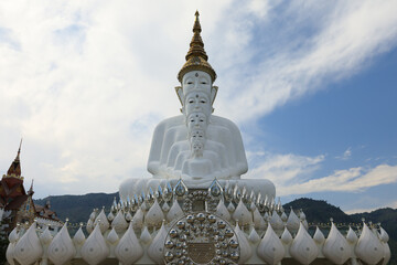 Wall Mural - Five Buddhas at Wat phasornkaew Temple, Khao kho in Phetchabun province, Thailand