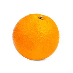 Fresh orange fruit isolated on white background.