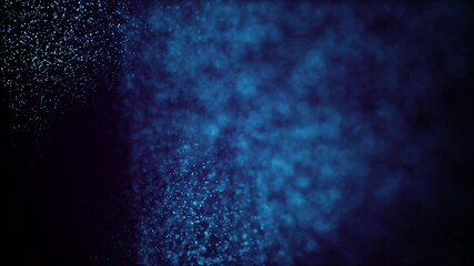 Poster - Abstract Glowing Fractal Particles Field Loop/ 4k animation of an abstract elegant ornamental chaos fractal digital wave field background with particles flickering and seamless looping