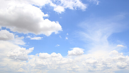 white cloud with blue sky background