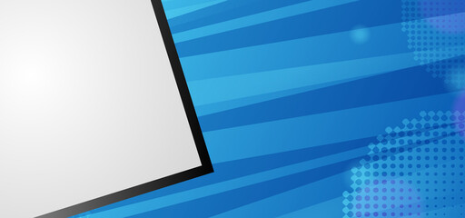Poster - Modern blue business background design