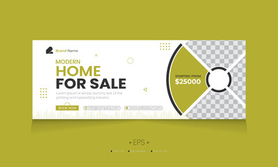 elegant home sale facebook cover template real street social media cover web design
