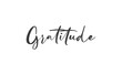 © Matias - Gratitude word lettering design. Hand drawn lettering style. Thankful and motivational message.
