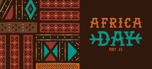 Wall Mural - Africa Day web template tribal art decoration