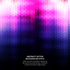 Poster - Shiny flowing neon waves abstract background set