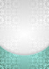 Poster - ornate background with vintage pattern