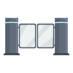 Poster - Smart gate icon. Cartoon and flat of Smart gate vector icon for web design isolated on white background