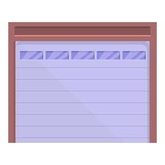 Poster - Automatic entry door icon. Cartoon and flat of Automatic entry door vector icon for web design isolated on white background
