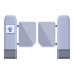 Poster - Control automatic gate icon. Cartoon and flat of Control automatic gate vector icon for web design isolated on white background