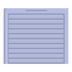 Poster - Sliding smart gate icon. Cartoon and flat of Sliding smart gate vector icon for web design isolated on white background