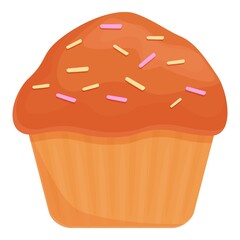 Poster - Pastry muffin icon. Cartoon and flat of Pastry muffin vector icon for web design isolated on white background