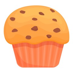 Poster - Baked muffin icon. Cartoon and flat of Baked muffin vector icon for web design isolated on white background