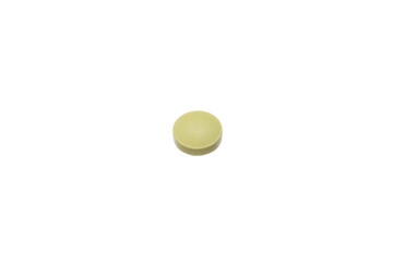 Wall Mural - Pill isolated on a white background.