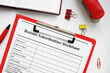 SBA form Business Subordination Worksheet