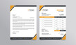 Creative business letterhead and invoice template