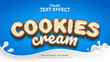 Cookies and Cream 3d Style Editable Text Effects